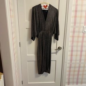 Black & gold shimmer dress! Perfect for holidays